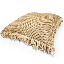 Ottoman Gold Bullion Fringe Trim Throw Pillow 17x17