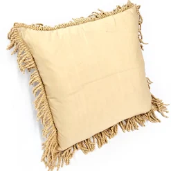 Ottoman Gold Bullion Fringe Trim Throw Pillow 17x17