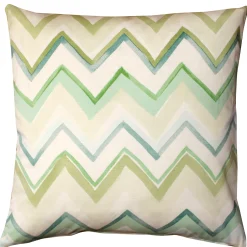 Pacifico Stripes Green Throw Pillow 20X20