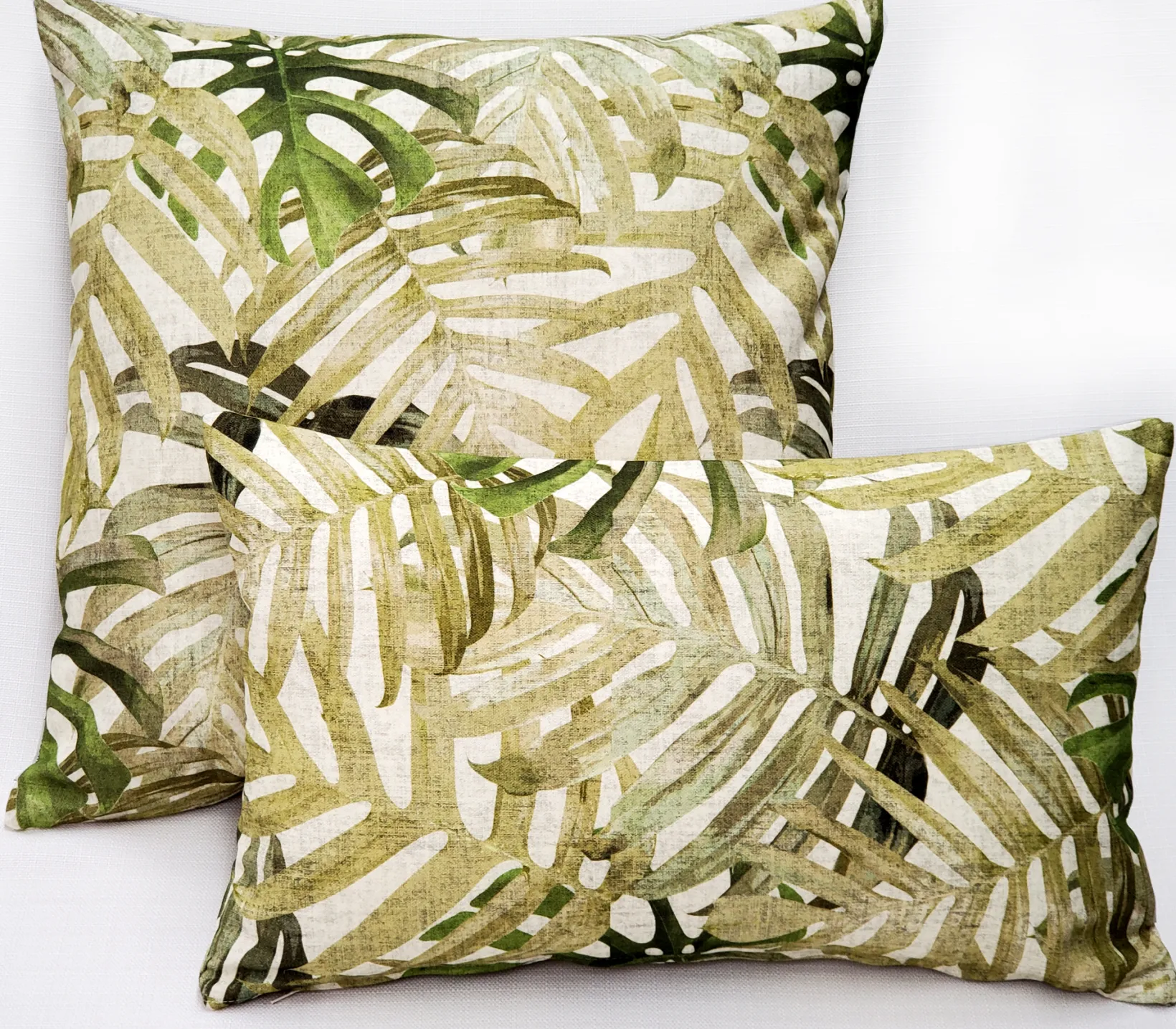 Pattaya Green Palm Throw Pillow 12x20