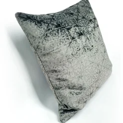 Pewter Gray Velvet Throw Pillow 17x17