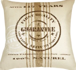 Quality Guarantee Brown Print Throw Pillow