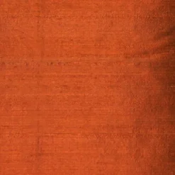 Sankara Burnt Orange Silk Throw Pillow 16x16