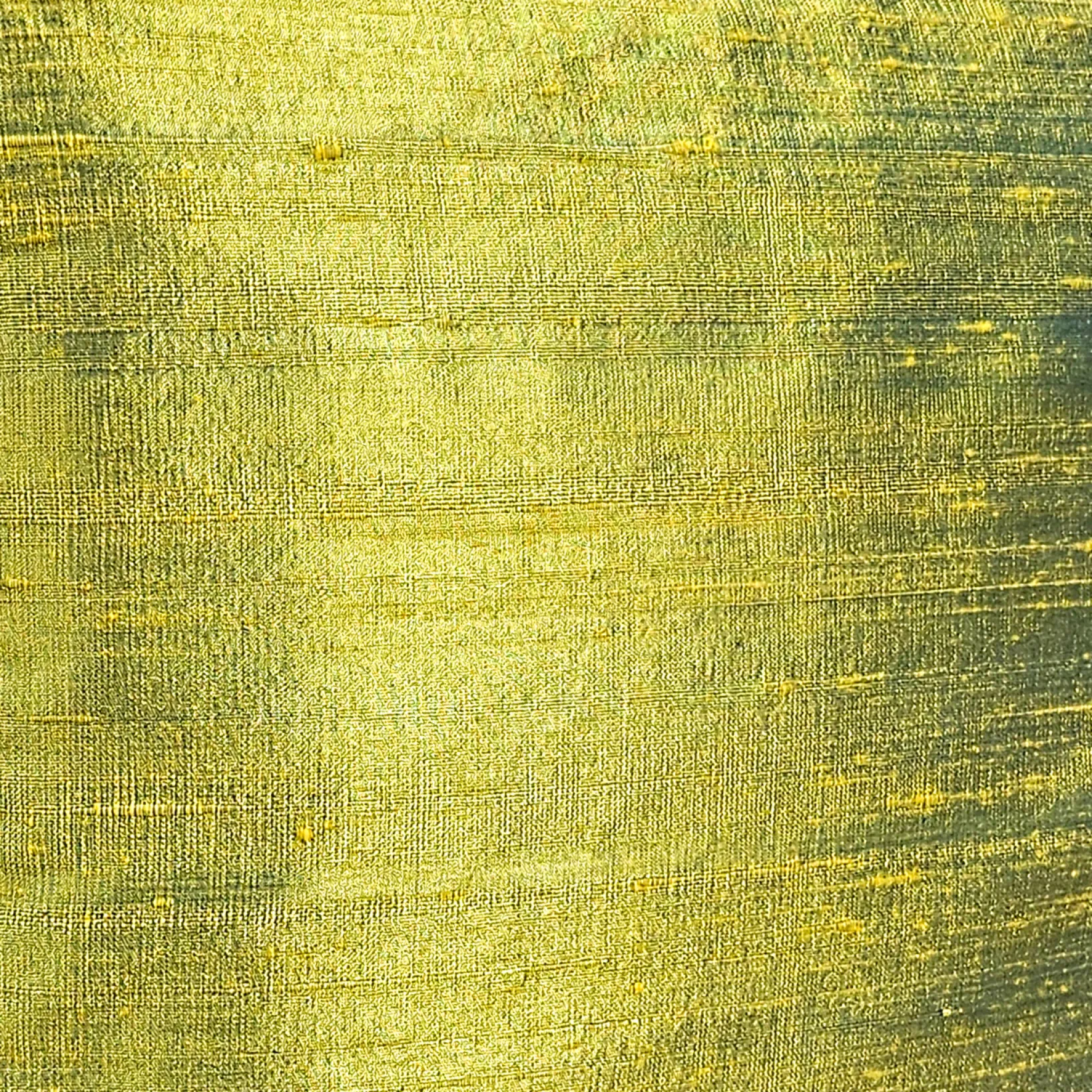 Sankara Iridescent Lime Silk Throw Pillow 16x16