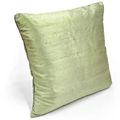 Sankara Laurel Mint Silk Throw Pillow 16x16