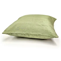 Sankara Laurel Mint Silk Throw Pillow 16x16