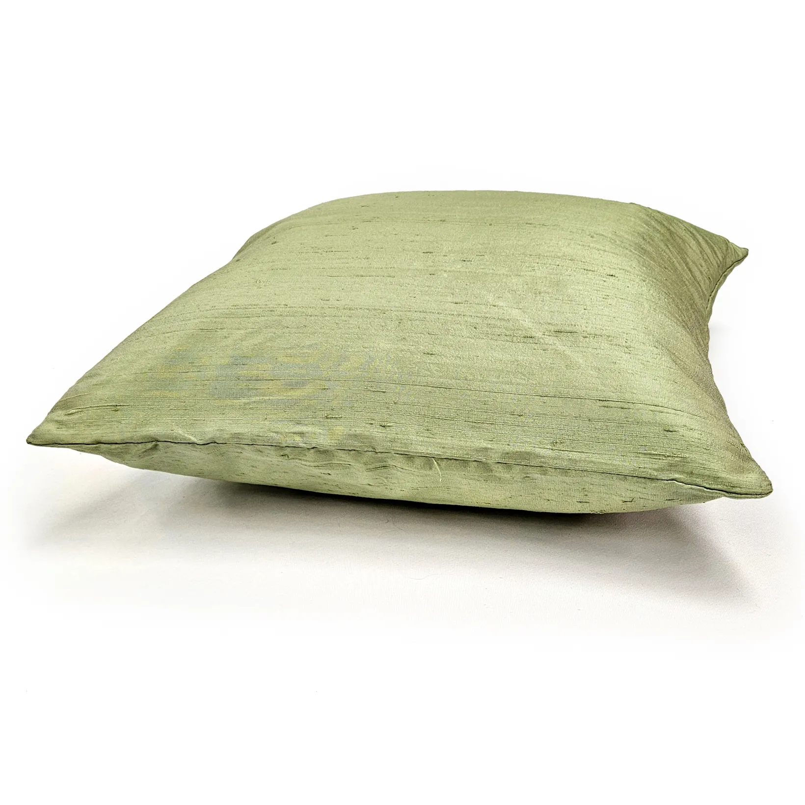 Sankara Laurel Mint Silk Throw Pillow 16x16