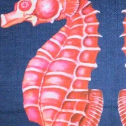 Sea Island Sea Horse Reflect Throw Pillow 20x20