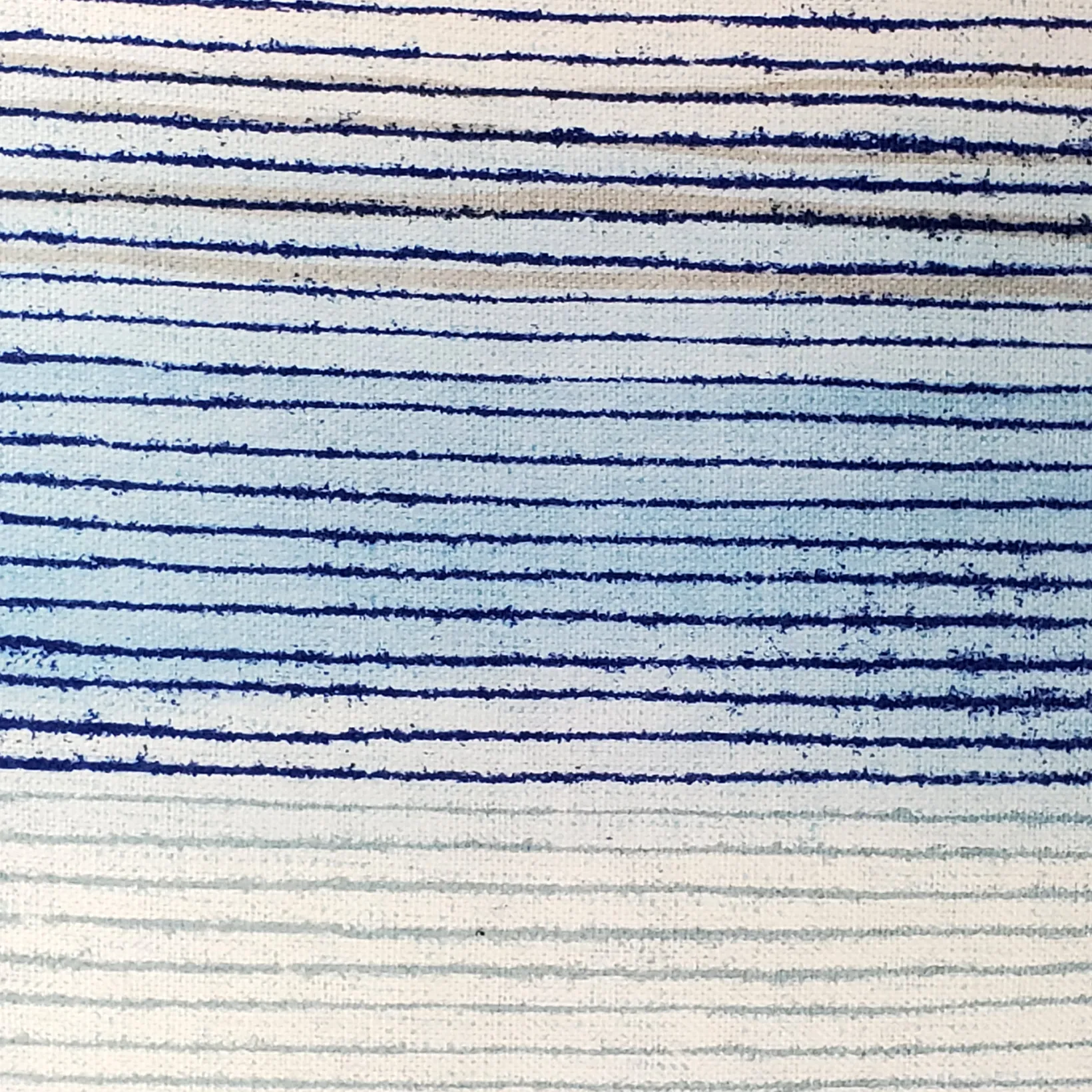 Sedona Stripes Blue Throw Pillow 17x17