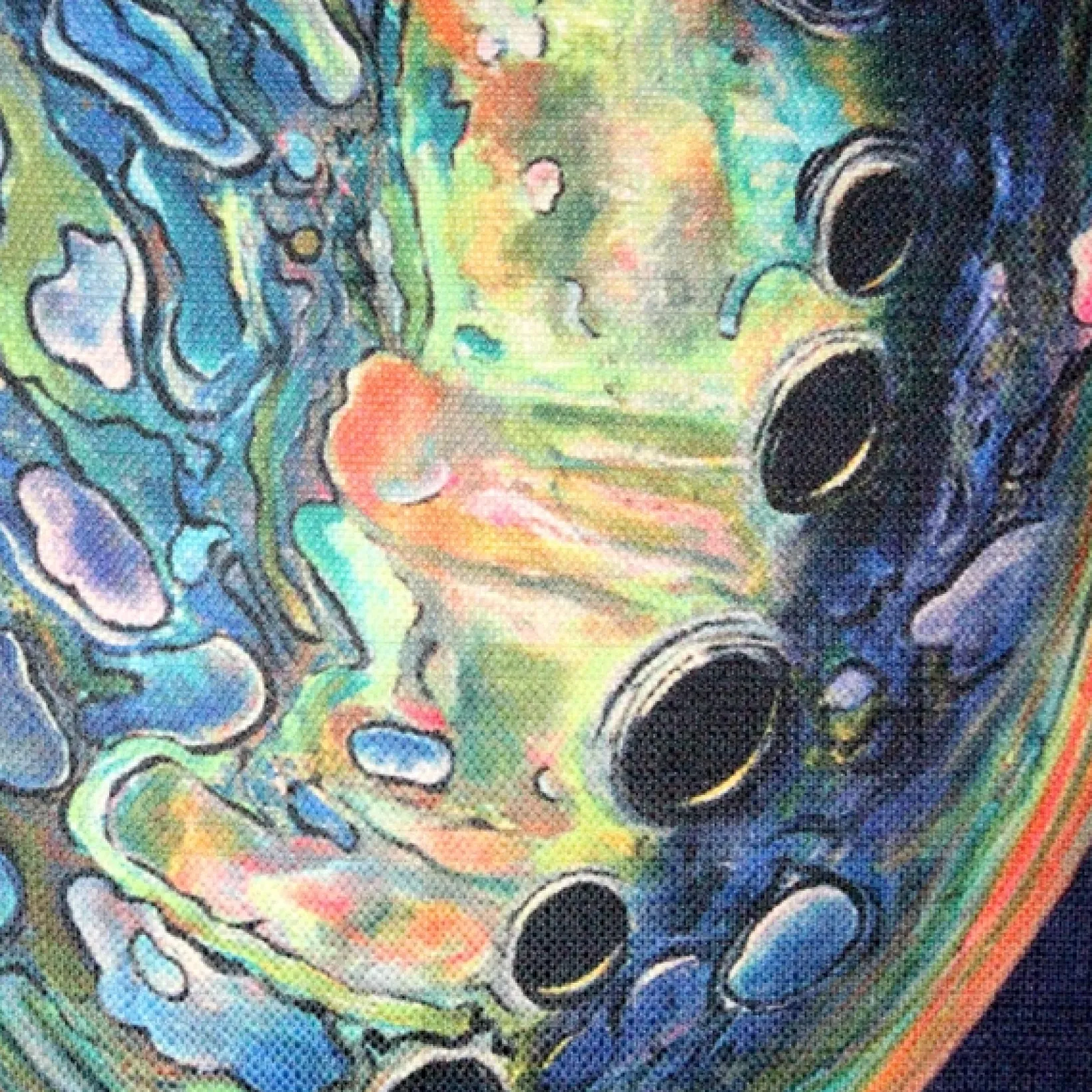 Shoal Cape Abalone Solitaire Throw Pillow 20x20