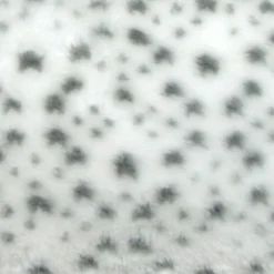 Snow Leopard Faux Fur 20x20 Throw Pillow