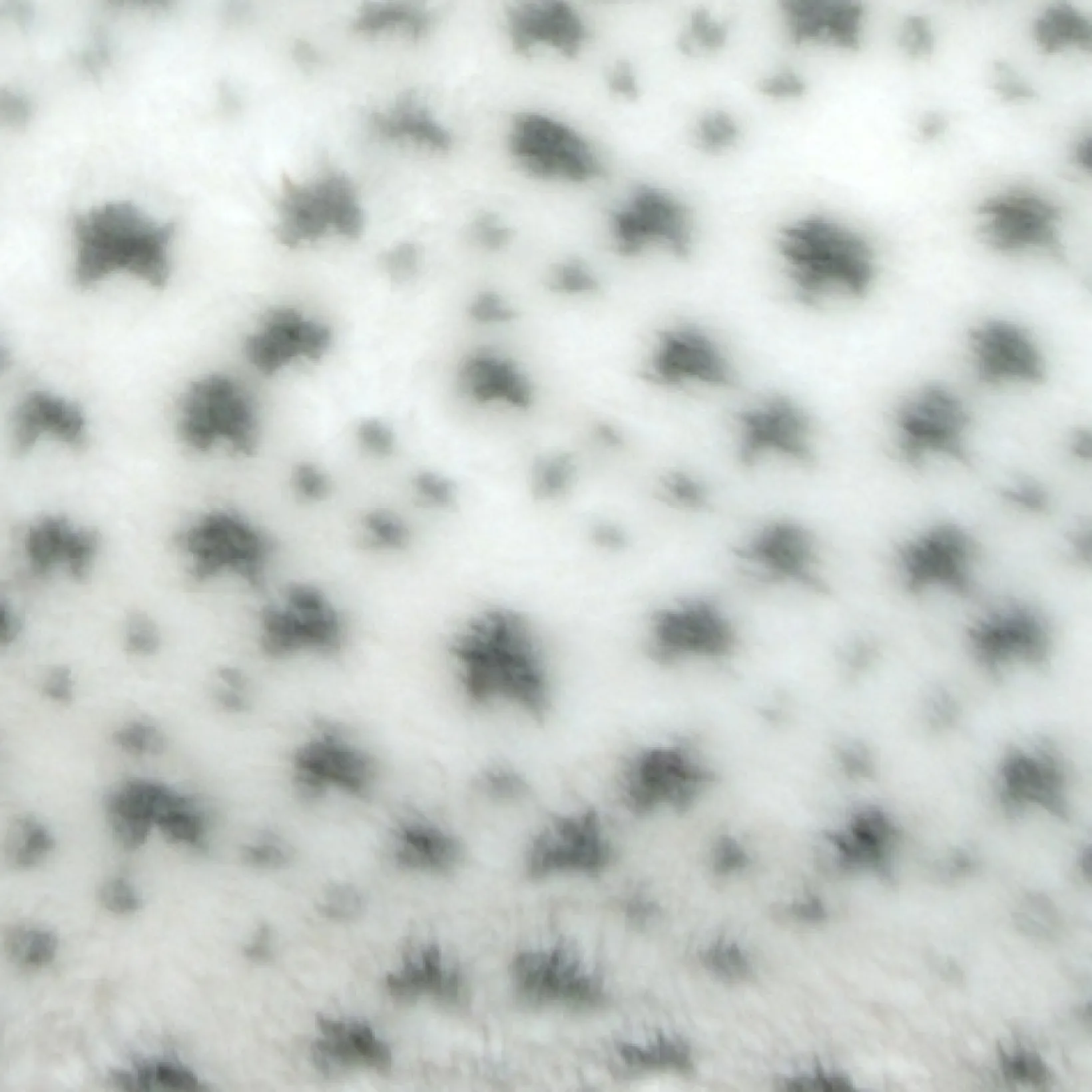 Snow Leopard Faux Fur 20x20 Throw Pillow