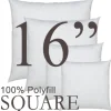Square 16"x16" Polyfill Pillow Insert