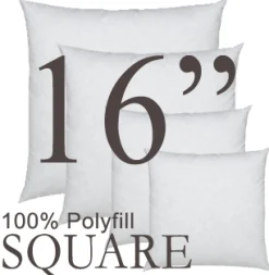 Square 16"x16" Polyfill Pillow Insert