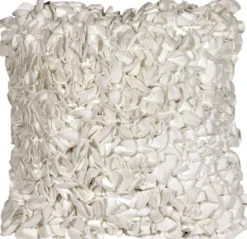 Summer Blossom White 18x18 Throw Pillow