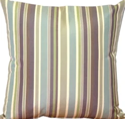 Sunbrella Brannon Whisper Stripes 20x20 Outdoor Pillow