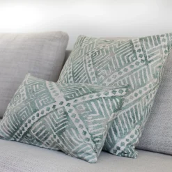Tangga Blue Throw Pillow 12X20