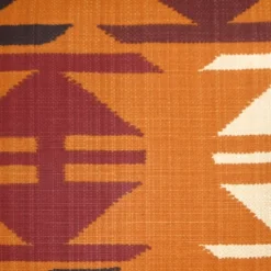 Tribal Orange 22x22 Decorative Pillow