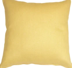 Tuscany Linen Banana Yellow Throw Pillow 20x20