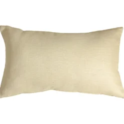 Tuscany Linen Cream Throw Pillow 12x19