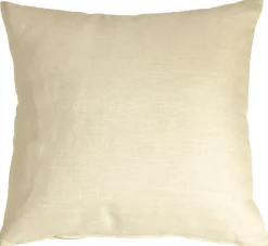 Tuscany Linen Cream Throw Pillow 17x17