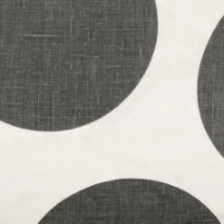 Tuscany Linen Gray Circles Throw Pillow 22x22