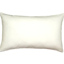 Tuscany Linen White Throw Pillow 12x19