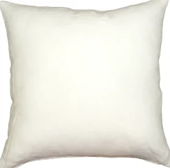 Tuscany Linen White Throw Pillow 17x17
