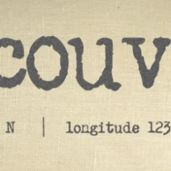 Vancouver Coordinates 12x19 Throw Pillow