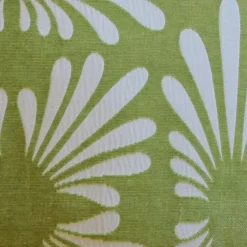 Velvet Daisy Green 20x20 Throw Pillow