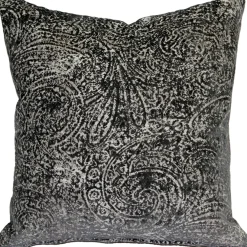 Visconti Gray Chenille Throw Pillow 17x17