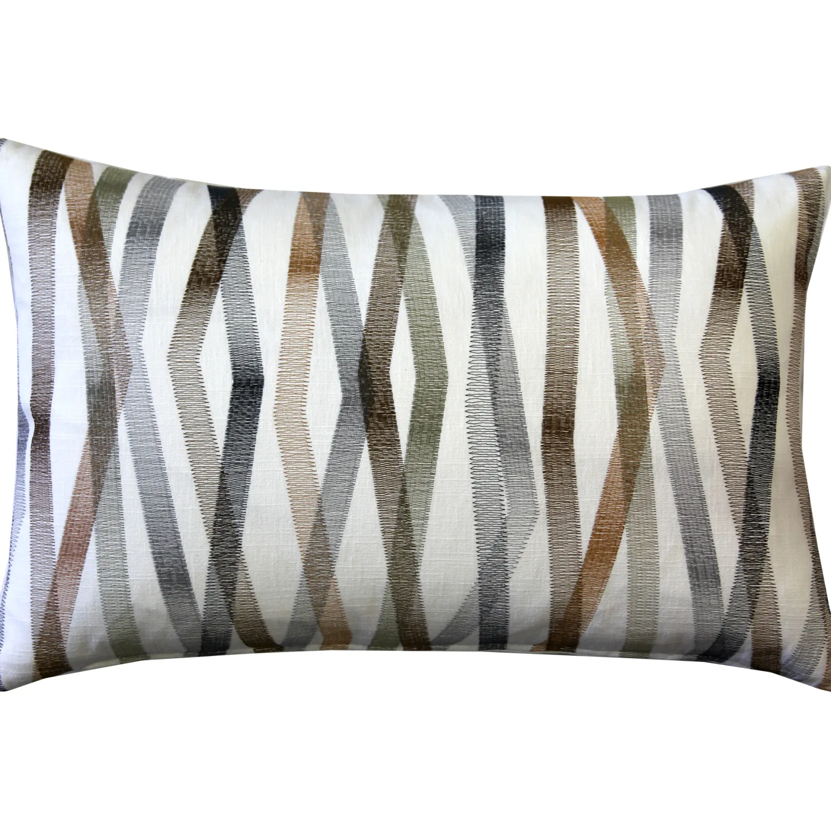 Wandering Lines Forest Grove Throw Pillow 14x24