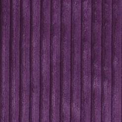 Wide Wale Corduroy 22x22 Purple Throw Pillow