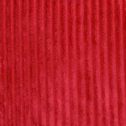 Wide Wale Corduroy 22x22 Red Throw Pillow